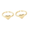 Brass Cuff Rings RJEW-A001-06G-1