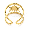 Golden 304 Stainless Steel Open Cuff Rings RJEW-K261-06G-01-3