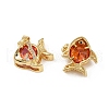 Brass Micro Pave Cubic Zirconia Pendants KK-C093-15G-2