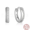 S925 Sterling Silver Circle Hoop Earrings VT3298-2-1