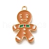 Christmas Theme Alloy Enamel Pendants ENAM-Q509-02KCG-04-1