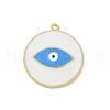 Brass Enamel Pendants KK-M322-04G-2