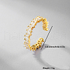 925 Sterling Silver Pave Cubic Zirconia Adjustable Open Cuff Rings for Women UU6162-5