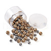 Biyun 100Pcs 2 Patterns Printed Natural Wooden Beads WOOD-BY0001-01-3