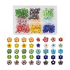 300Pcs 10 colors Handmade Millefiori Glass Beads LAMP-TA0002-05-2