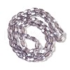 Electroplate Glass Beads Strands GLAA-Q101-03A-PL01-2