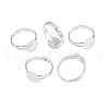 Brass Ring Components X-KK-C3044-10mm-S-5
