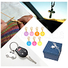 Flat Round Button Stitch Markers HJEW-AB00270-6