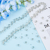 FIBLOOM Electroplate Transparent Glass Beads Strands EGLA-FI0001-01A-5