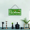 Natural Wood Hanging Wall Decorations HJEW-WH0015-073-7