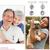 DIY Blank Oval Alloy Brooches DIY Making Kits JEWB-AB00024-6