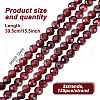 GOMAKERER 2 Strands Natural Garnet Beads Strands G-GO0001-67-2