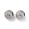 304 Stainless Steel Rhinestone European Beads STAS-A092-10I-P-1