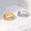Retro 304 Stainless Steel Cuff Rings FS-WGB7BE6-02-2