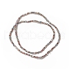 Electroplated Glass Beads Strands GLAA-G097-02A-02-2