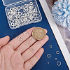   180Pcs 6 Styles Rack Plating Brass Jump Rings KK-PH0010-06-3