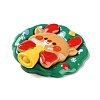 Christmas Theme Opaque Resin Cabochons RESI-F053-A05-2