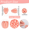 SUNNYCLUE 100Pcs Dyed Synthetic Coral Beads CORA-SC0001-03B-2