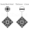 Iron Pendant Decorations HJEW-WH0013-031-3