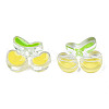 Transparent Acrylic Enamel Beads TACR-N012-006G-1