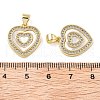 Brass Pendants KK-H002-11B-G-RS-3