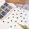Olycraft 240Pcs 8 Colors Electroplated Natural Lava Rock Beads G-OC0002-03-4