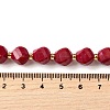Natural Quartz Dyed Beads Strands G-U023-A02-07-5