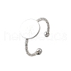 304 Stainless Steel Cuff Ring Components RJEW-H250-03B-P-1