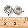 Brass Micro Pave Cubic Zirconia Tube Bails KK-U050-09P-2