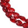 Transparent Glass Beads Strands GLAA-H038-03E-3