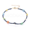 Glass Seed Beads Anklets AJEW-AN00286-04-1