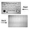 Rectangle 201 Stainless Steel Custom Blank Thermal Transfer Wallet Card DIY-WH0252-011-4