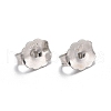Rhodium Plated Sterling Silver Ear Nuts X-STER-E041-11B-3