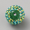 Chunky Resin Rhinestone Bubblegum Ball Beads RESI-CJC0025-02F-2