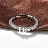 S925 Sterling Silver Adjustable Letter Rings for Women RJEW-M068-01P-U-4