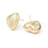 Brass Heart Ear Studs for Women EJEW-P268-06G-1