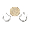 304 Stainless Steel Twist C-Shaped Stud Earrings for Women EJEW-C096-40P-3