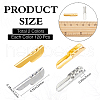 Gorgecraft 240Pcs 2 Colors Iron Cord Lock Ends FIND-GF0006-96-2