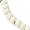 Synthetic Howlite Flat Round Beaded Stretch Bracelets for Women BJEW-JB09717-09-3