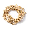 Natural Yellow Jade Chip Beads Strands G-G905-08-3