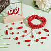   Dyed Natural Wood Beads WOOD-PH0003-12A-5
