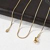 304 Stainless Steel Snake Chains Necklaces X-STAS-F094-24G-2