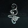 Boho Adjustable Brass Twisted Wire Wrapped Long Toe Rings FS-WGE7B88-01-2