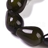 Natural Green Agate(Dyed & Heated) Beads Strands G-P521-D01-01A-2