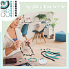  DIY Synthetic Turquoise Round & Cross Bracelets Making Kits DIY-NB0012-31-5