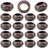 SOFPLATE 100Pcs Tibetan Style Rondelle European Beads FIND-SP0002-27-1
