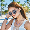   24 Color Imitation Pearl & Crackle & Transparent & Opaque Glass Beads GLAA-PH0002-89B-2