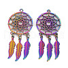 Rainbow Color Alloy Big Pendants PALLOY-S180-276-NR-2