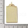 Brass Micro Pave Cubic Zirconia Pendant with Enamel KK-H458-02G-A02-3