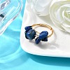 Natural Lapis Lazuli Finger Rings for Women RJEW-TA00202-02-1
